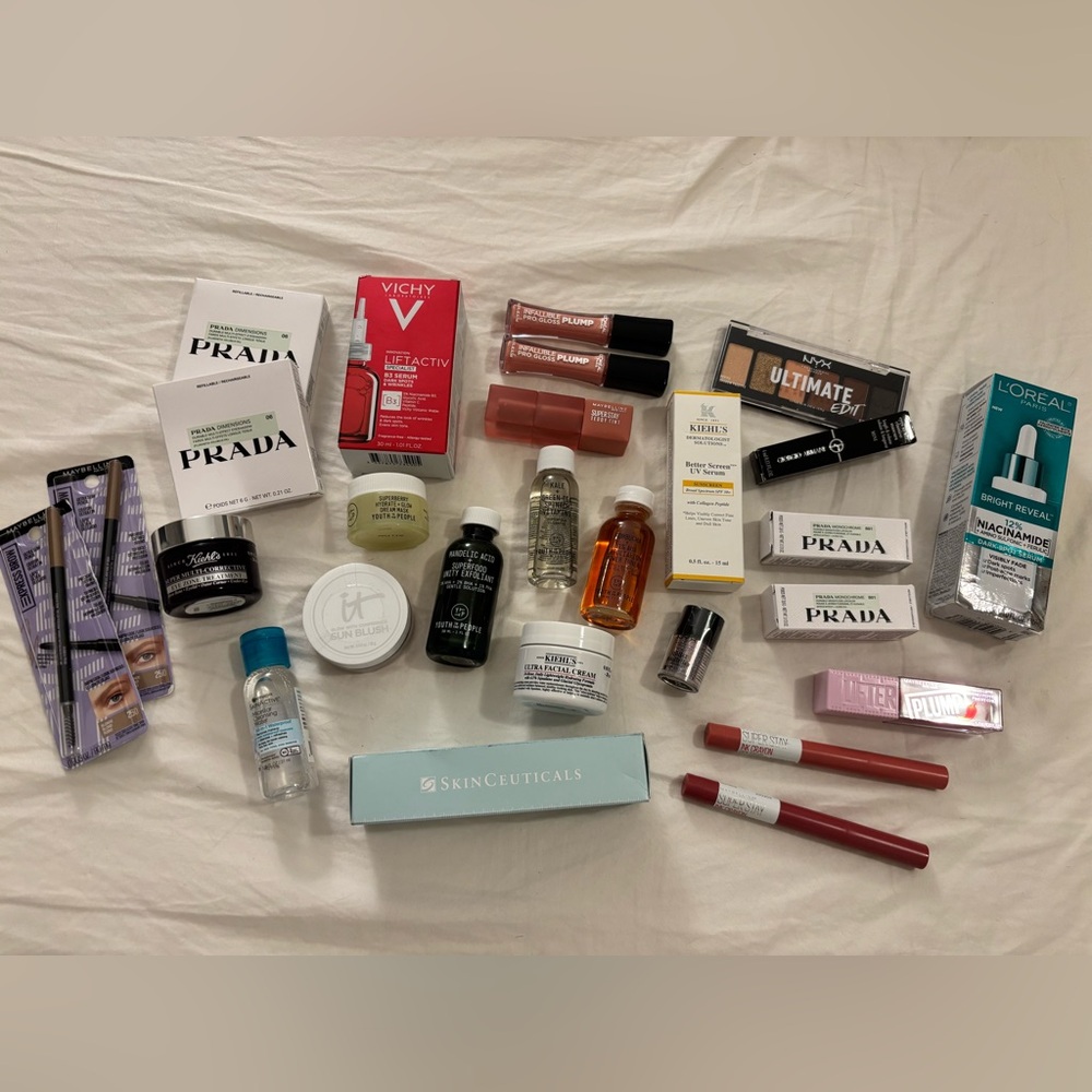 HUGE Unopened Beauty Bundle – Makeup & Skin: Prada, SkinCeuticals, Armani & More
